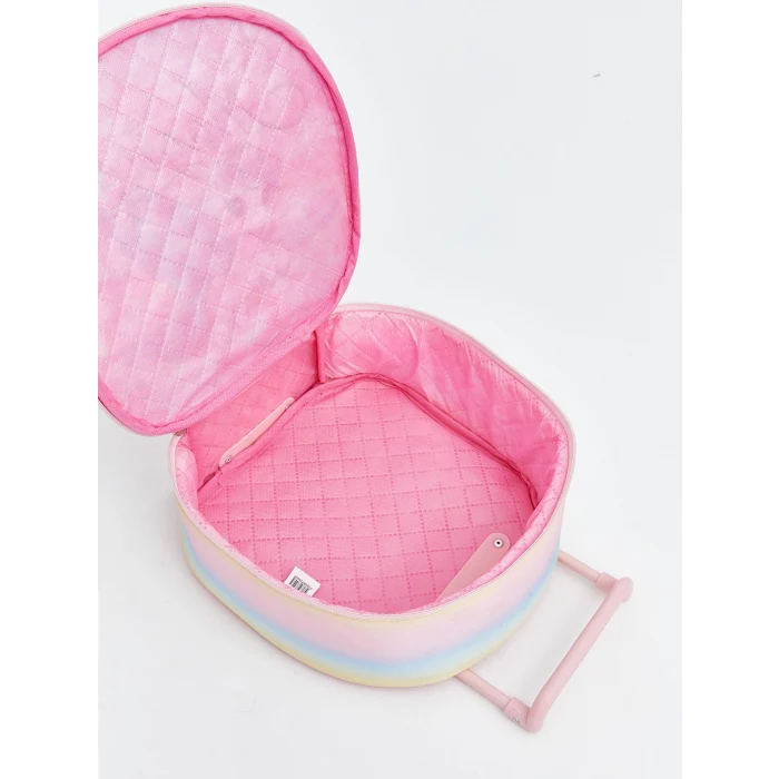 LCW ACCESSORIES Pembe Baskılı Kız Çocuk Çekçekli Çanta