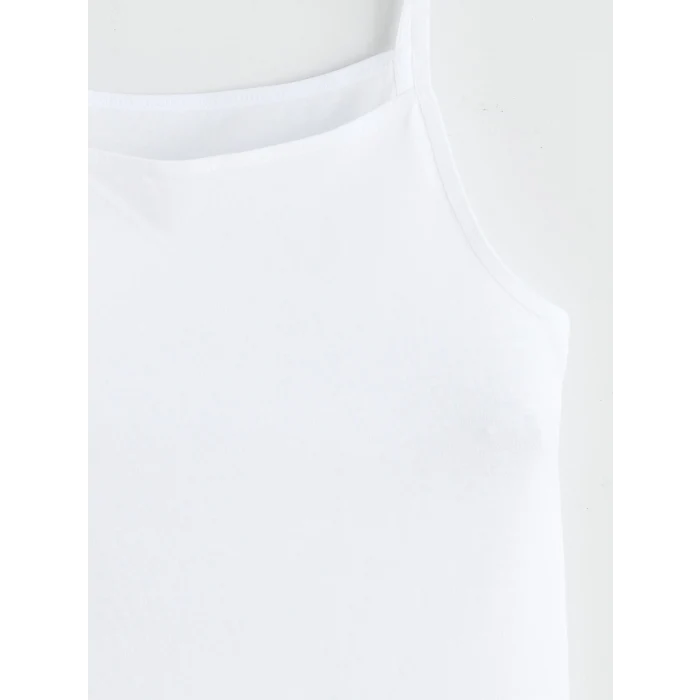 LCW Kids Pembe Kare Yaka Kız Çocuk Atlet 2li