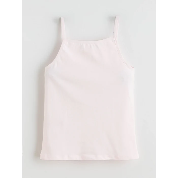 LCW Kids Pembe Kare Yaka Kız Çocuk Atlet 2li