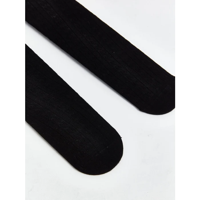 LCW Kids Siyah Kız Çocuk Külotlu Çorap 2li