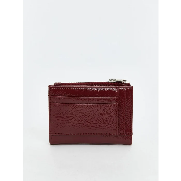 LCW ACCESSORIES Bordo Deri Görünümlü Kadın Cüzdan