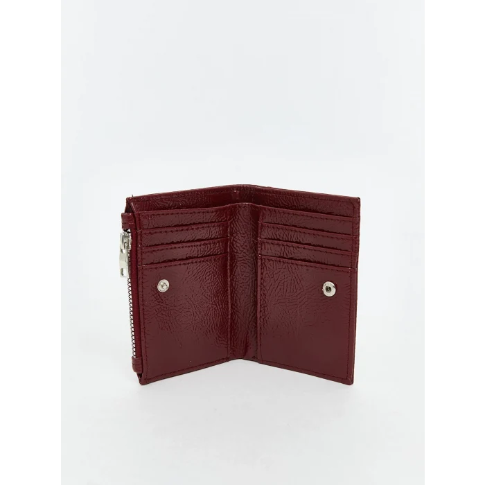 LCW ACCESSORIES Bordo Deri Görünümlü Kadın Cüzdan