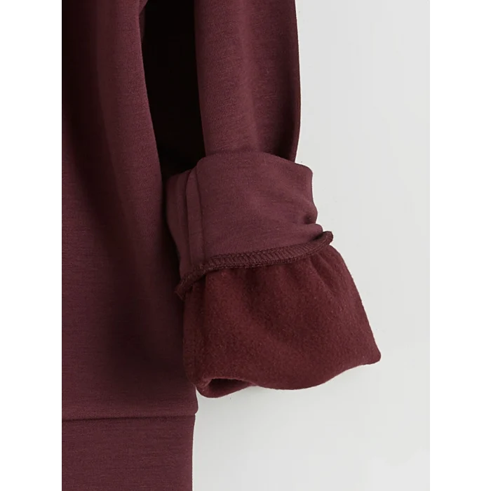 LCW Kids Mürdüm Bisiklet Yaka Kız Çocuk Soft Touch Sweatshirt ve Eşofman Altı