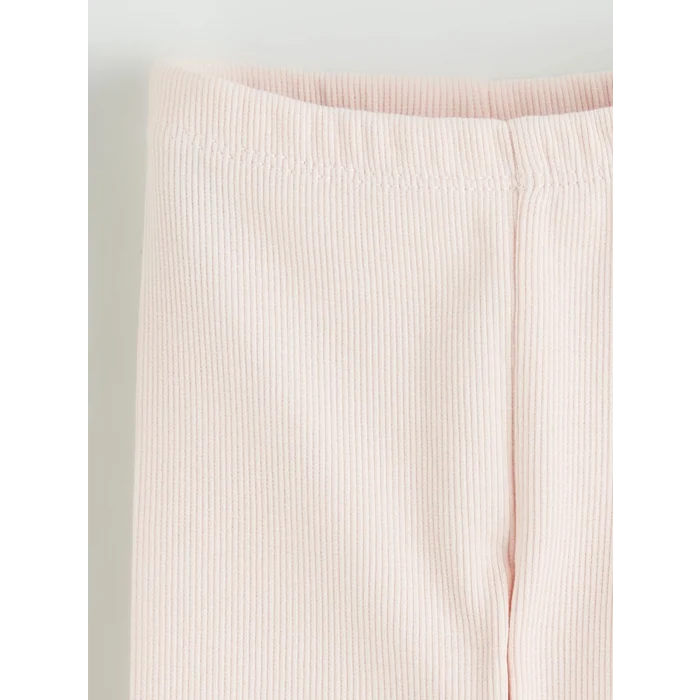 LCW baby Ekru Beli Lastikli Çiçekli Kız Bebek Tayt 3lü