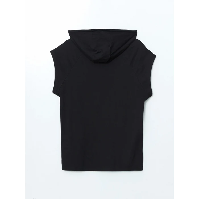 XSIDE ACTIVE Siyah Kapüşonlu Erkek Kolsuz Tişört