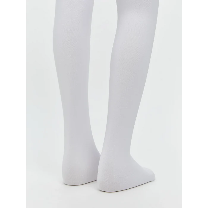 LCW Kids Ekru Basic Kız Çocuk Termal Külotlu Çorap