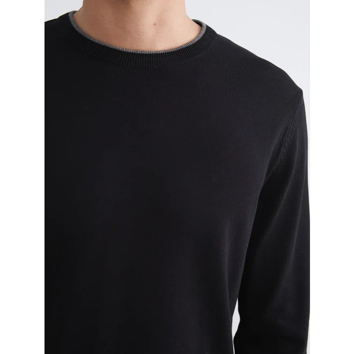 SOUTHBLUE Siyah Bisiklet Yaka Erkek Triko Kazak