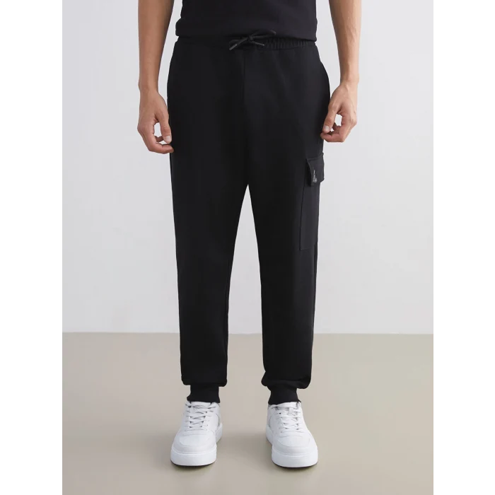XSIDE ACTIVE Siyah Standart Kalıp Erkek Jogger Eşofman Altı