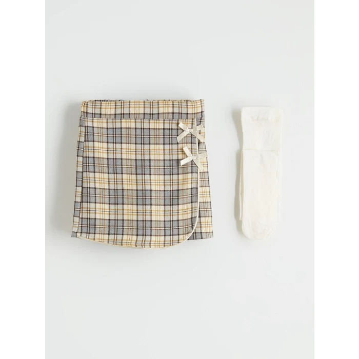 LCW Kids Kahverengi Bebe Yaka Kız Çocuk Takım 3lü