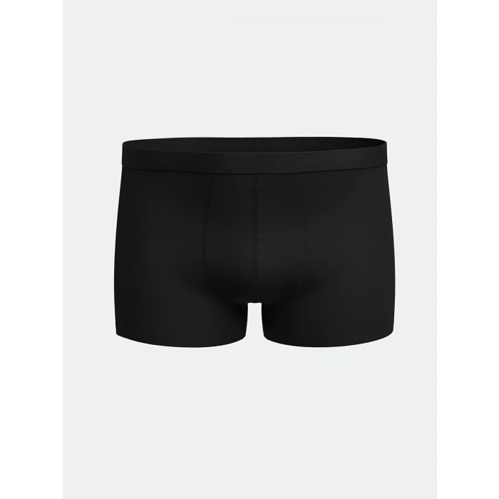LC WAIKIKI Siyah Rahat Kalıp Pamuklu Esnek Erkek Boxer 3lü