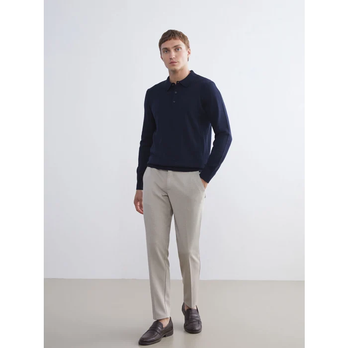 LCWAIKIKI Classic Bej Dar Kalıp Erkek Chino Pantolon