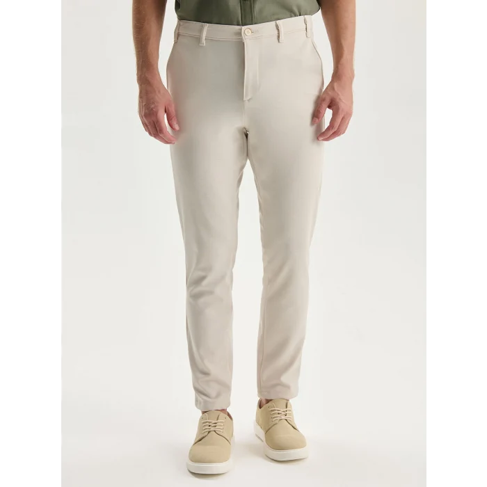 LCWAIKIKI Classic Bej Dar Kalıp Erkek Chino Pantolon