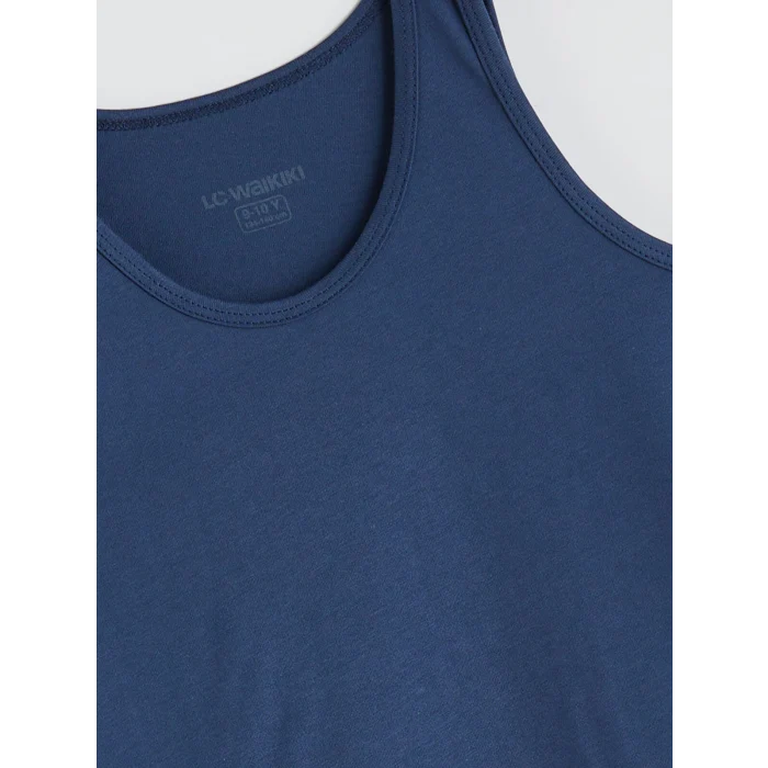 LCW Kids Lacivert Bisiklet Yaka Erkek Çocuk Atlet 5li