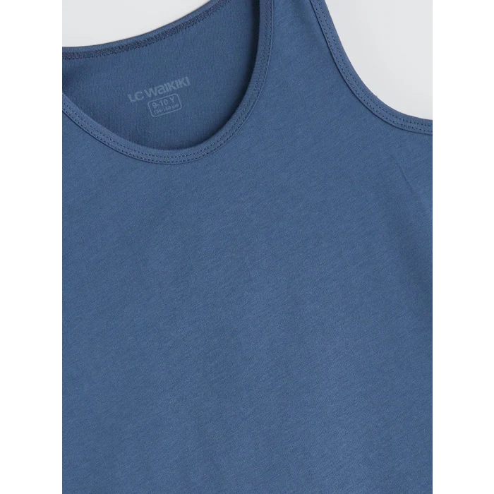 LCW Kids Lacivert Bisiklet Yaka Erkek Çocuk Atlet 5li