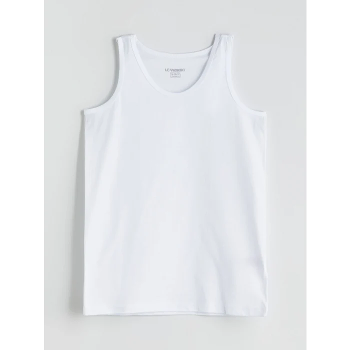 LCW Kids Lacivert Bisiklet Yaka Erkek Çocuk Atlet 5li