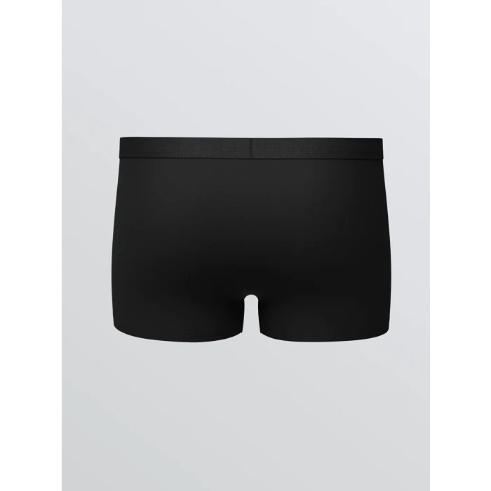 LC WAIKIKI Siyah Standart Kalıp Pamuklu Esnek Erkek Boxer 3lü