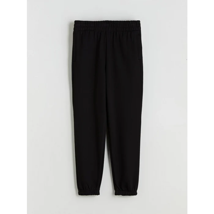 LCW Vision Siyah Beli Lastikli Kadın Kalın Jogger Eşofman Altı