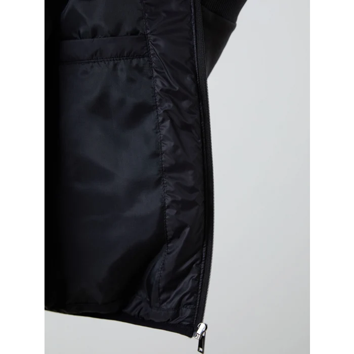 LCWAIKIKI Classic Siyah Standart Kalıp Dik Yaka Erkek Şişme Yelek