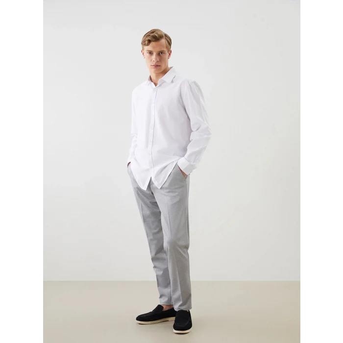 LCWAIKIKI Classic Gri Dar Kalıp Erkek Chino Pantolon