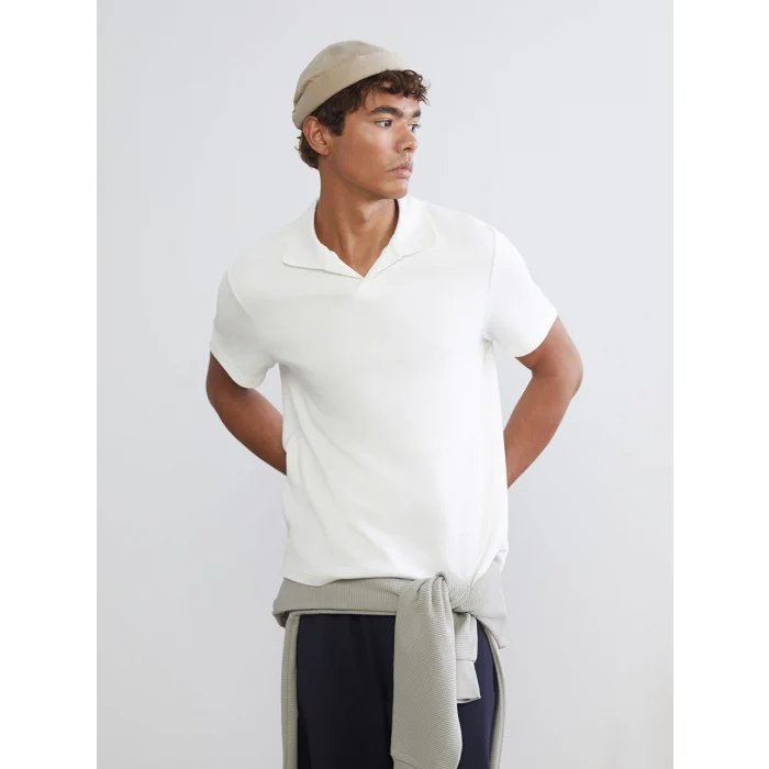 XSIDE Ekru Polo Yaka Pike Erkek Tişört