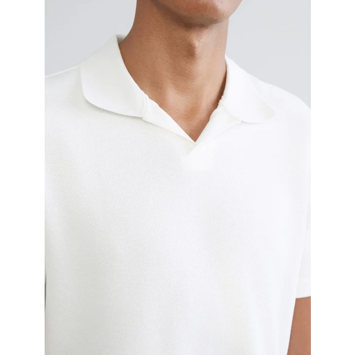 XSIDE Ekru Polo Yaka Pike Erkek Tişört