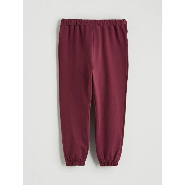 LCW baby Bordo Beli Lastikli Erkek Bebek Jogger Eşofman Altı