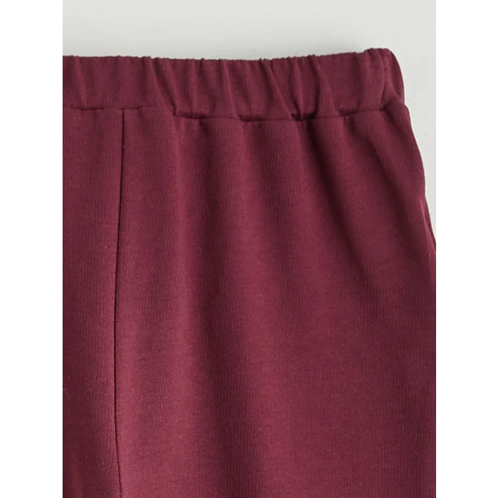 LCW baby Bordo Beli Lastikli Erkek Bebek Jogger Eşofman Altı