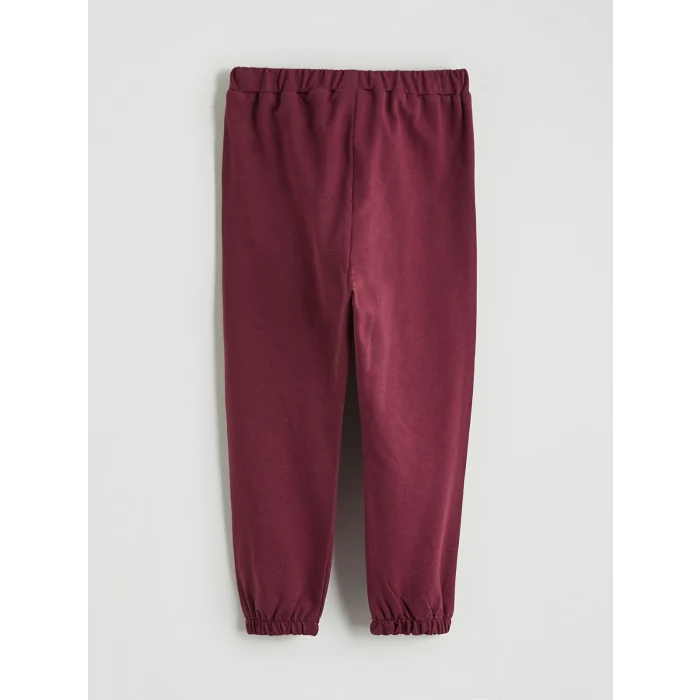 LCW baby Bordo Beli Lastikli Erkek Bebek Jogger Eşofman Altı