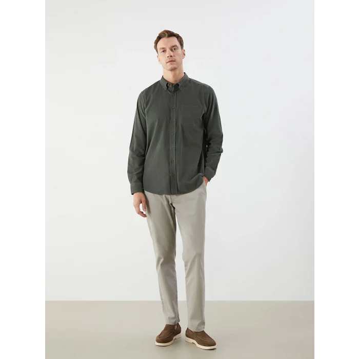 LCWAIKIKI Classic Bej Standart Kalıp Gabardin Erkek Chino Pantolon