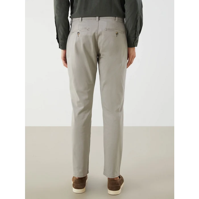 LCWAIKIKI Classic Bej Standart Kalıp Gabardin Erkek Chino Pantolon