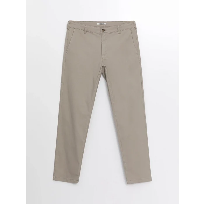 LCWAIKIKI Classic Bej Standart Kalıp Gabardin Erkek Chino Pantolon