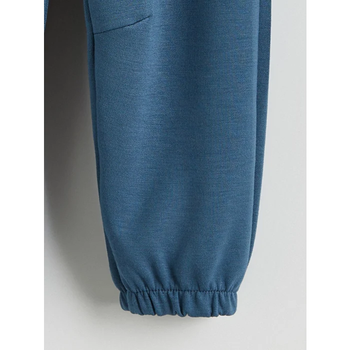 LCW baby Petrol Baskılı Erkek Bebek Sweatshirt ve Pantolon 2li