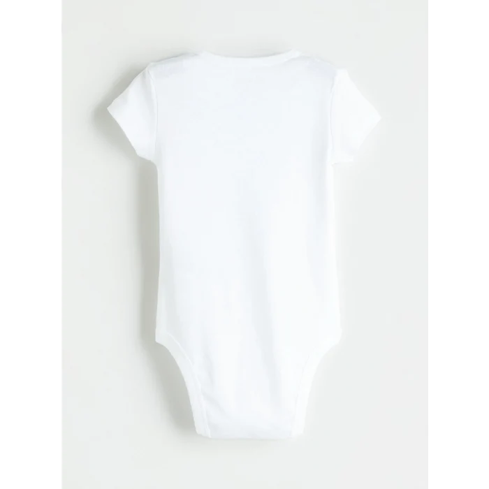 LCW baby Ekru Basic Erkek Bebek Çıtçıtlı Body 3lü