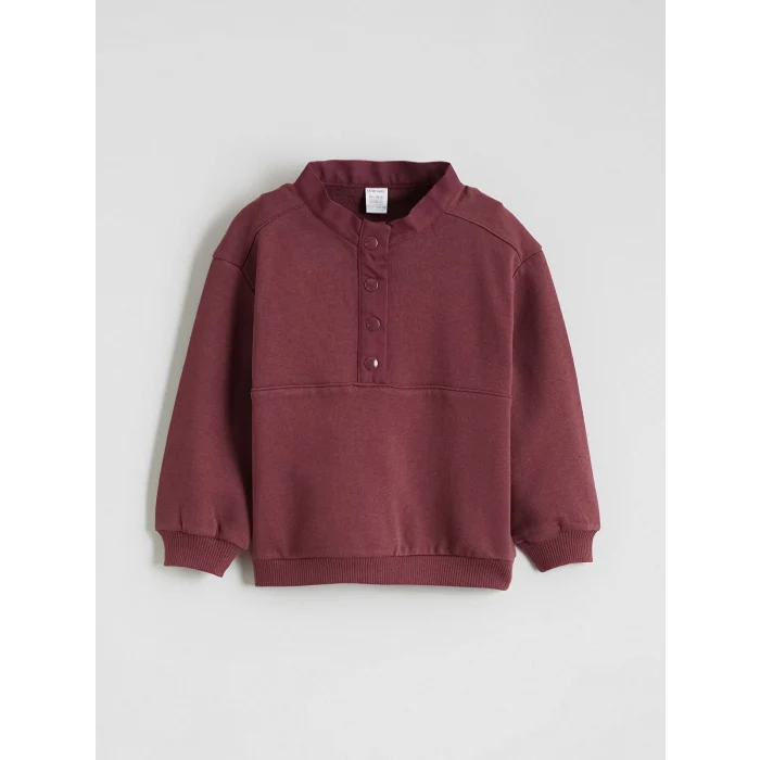 LCW baby Bordo Erkek Bebek Kalın Sweatshirt ve Eşofman Altı
