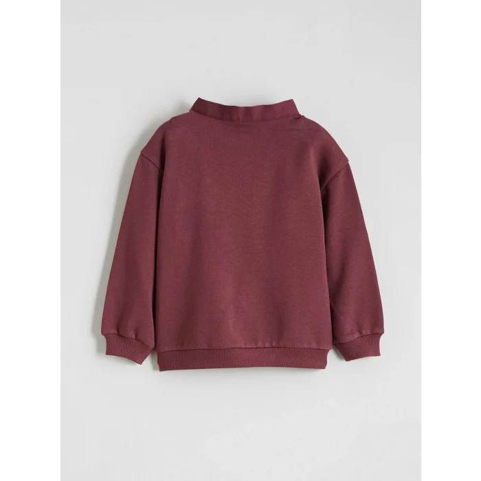 LCW baby Bordo Erkek Bebek Kalın Sweatshirt ve Eşofman Altı