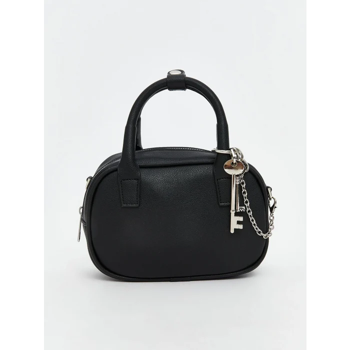 LCW ACCESSORIES Siyah Deri Görünümlü Kadın El Çantası