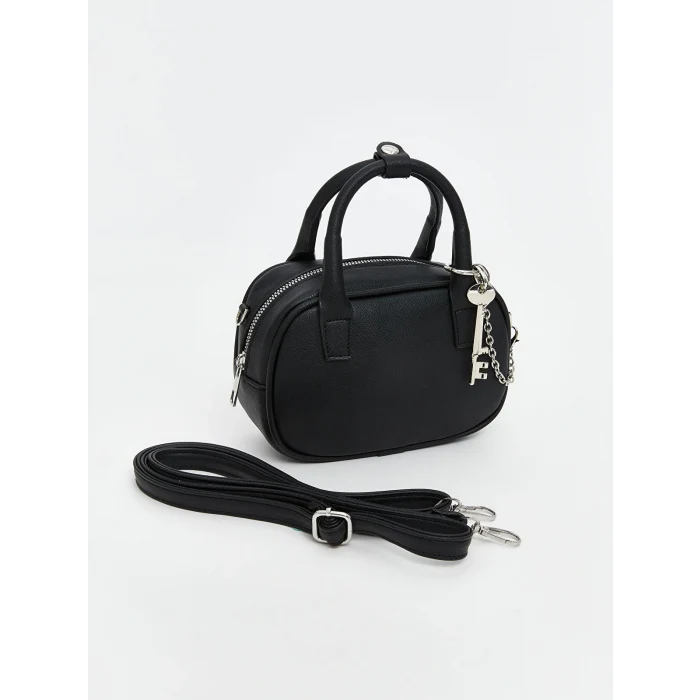 LCW ACCESSORIES Siyah Deri Görünümlü Kadın El Çantası