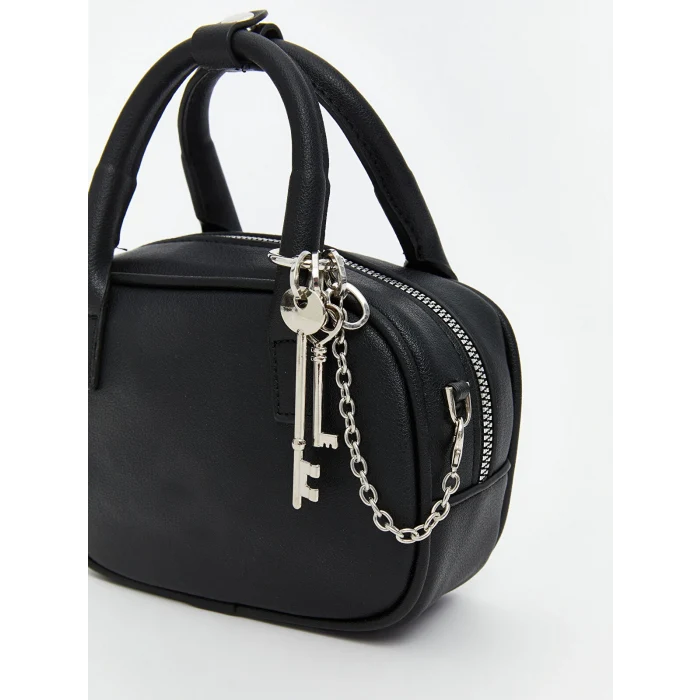 LCW ACCESSORIES Siyah Deri Görünümlü Kadın El Çantası