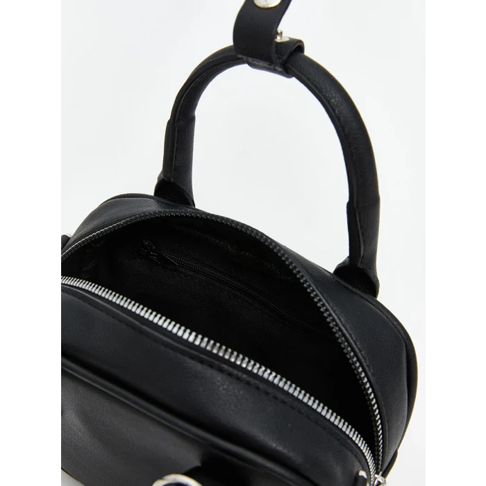 LCW ACCESSORIES Siyah Deri Görünümlü Kadın El Çantası