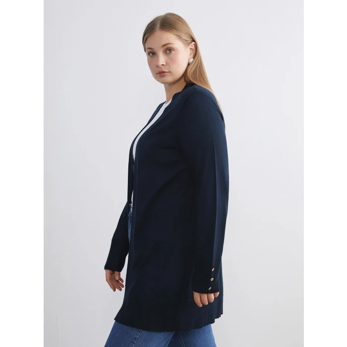 LCWAIKIKI Classic Lacivert Şal Yaka Kadın Triko Hırka