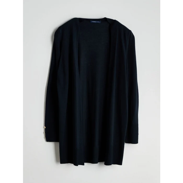 LCWAIKIKI Classic Lacivert Şal Yaka Kadın Triko Hırka