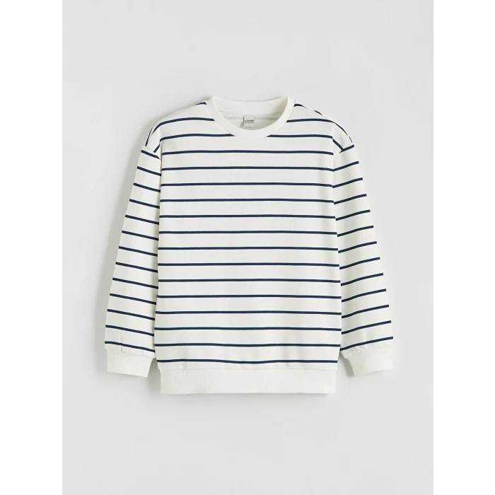 LCW Kids Lacivert Bisiklet Yaka Erkek Çocuk Sweatshirt ve Eşofman Alt