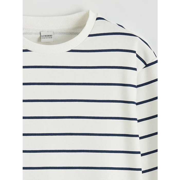 LCW Kids Lacivert Bisiklet Yaka Erkek Çocuk Sweatshirt ve Eşofman Alt