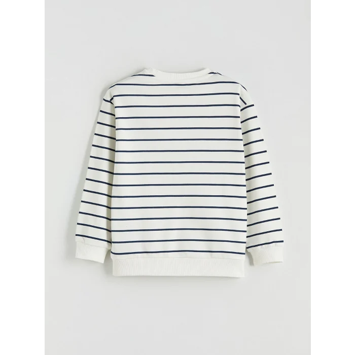 LCW Kids Lacivert Bisiklet Yaka Erkek Çocuk Sweatshirt ve Eşofman Alt