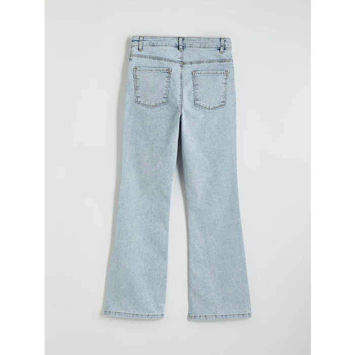 LCW Kids Mavi İspanyol Paça Kız Çocuk Jean Pantolon