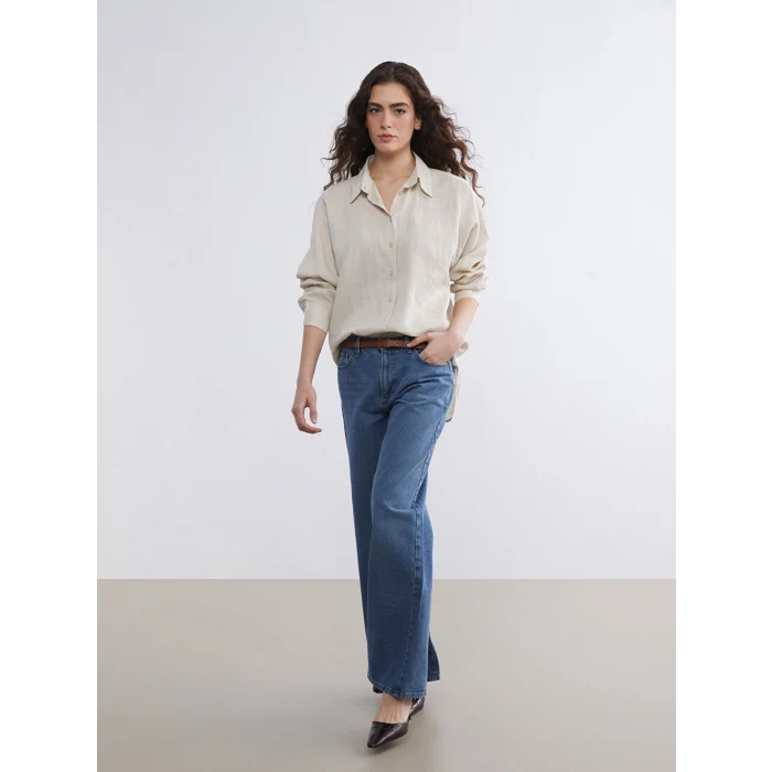 LCW Jeans İndigo Wideleg Kadın Jean Pantolon