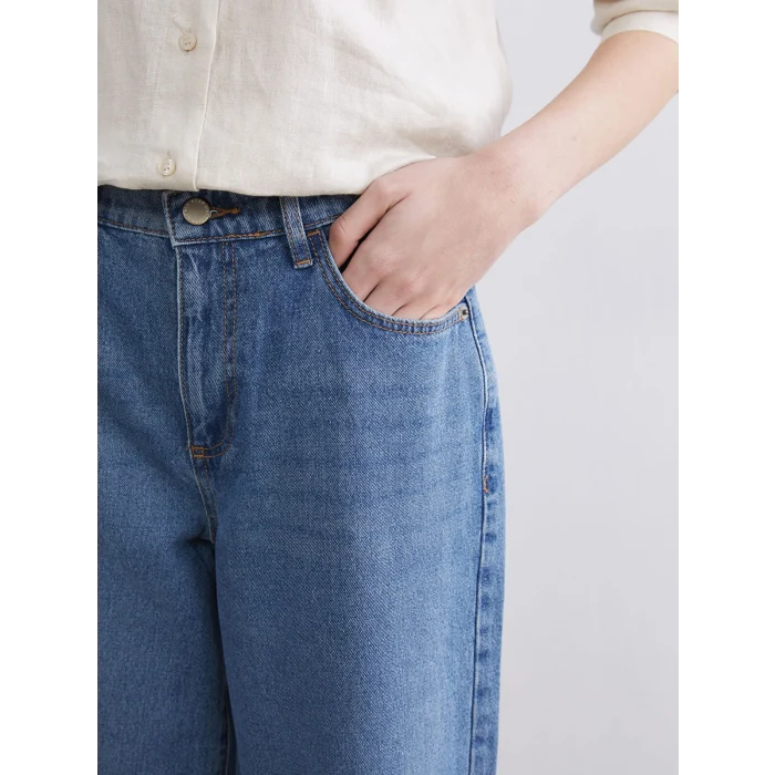 LCW Jeans İndigo Wideleg Kadın Jean Pantolon