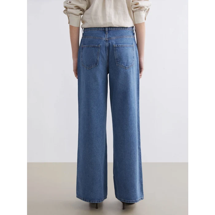LCW Jeans İndigo Wideleg Kadın Jean Pantolon