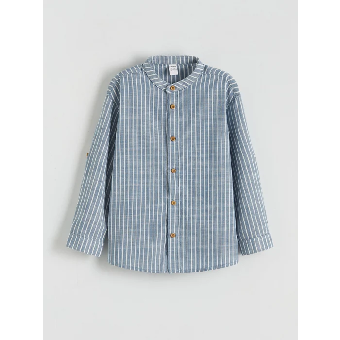 LCW baby Ekru Hakim Yaka Erkek Çocuk Gömlek ve Pantolon