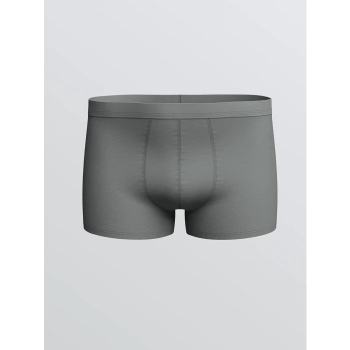 LC WAIKIKI Antrasit Rahat Kalıp Pamuklu Esnek Erkek Boxer 3lü
